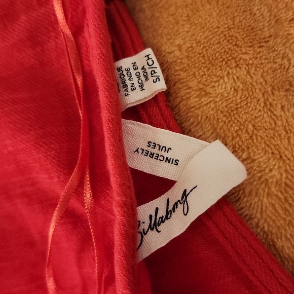 Billabong Open Back Red Dress. S - Picture 8 of 16